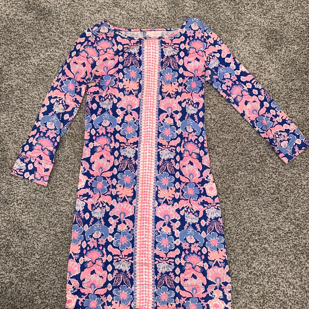 Lilly Pulitzer Pink and Blue Floral Top